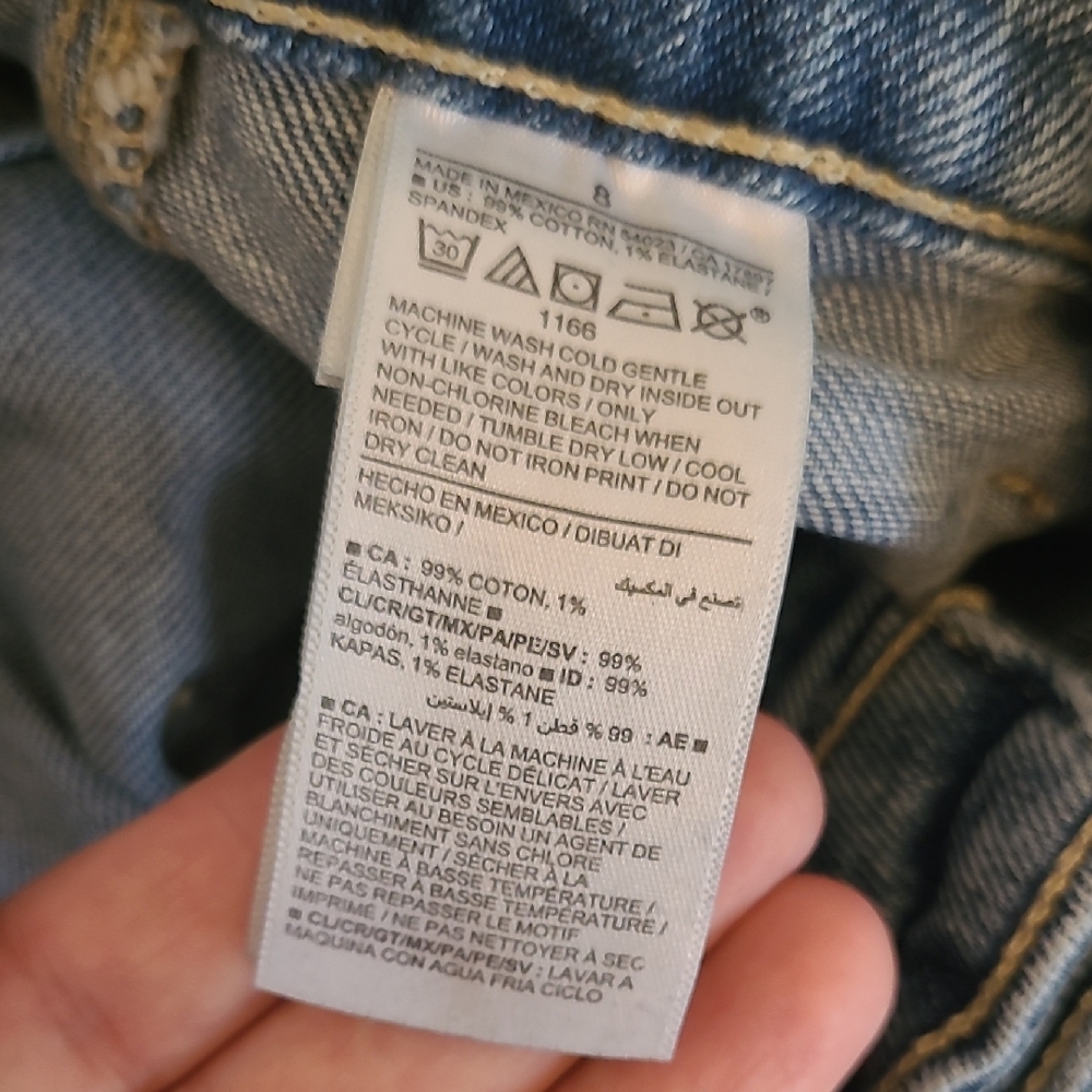 Old Navy Medium Blue Wide Leg Jeans - Picture 3 of 12